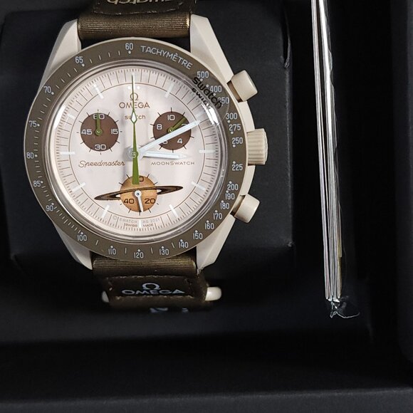 Moonswatch Saturn GOLD 🔥 Swatch x Omega • FULL SET - Picture 1 of 7